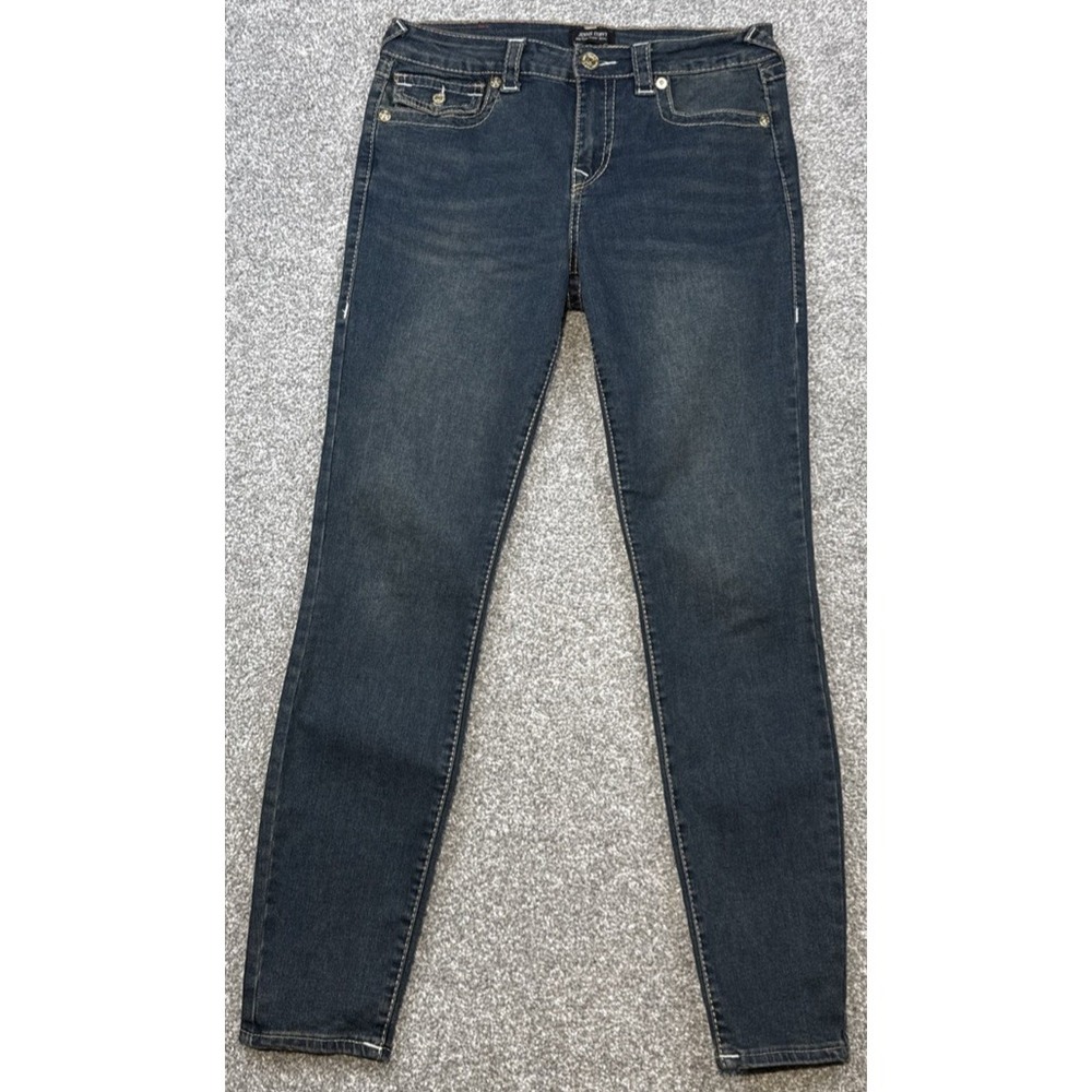 True Religion Jennie Curvy Skinny Jeans Women 29 Dark Wash Stretch
